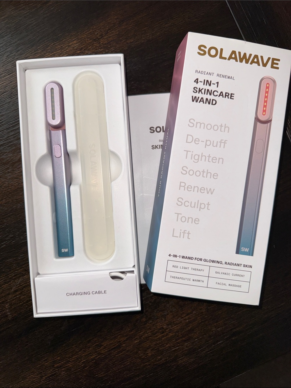 Solawave 4-in-1 Skincare Wand - Pink to Teal Gradient